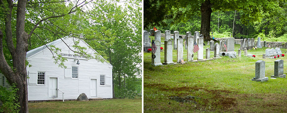 Image: MeetingHouse and Cemetery