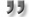 Image: quotation mark - right